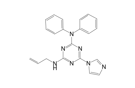6-(1-imidazolyl)-N4,N4-diphenyl-N2-prop-2-enyl-1,3,5-triazine-2,4-diamine