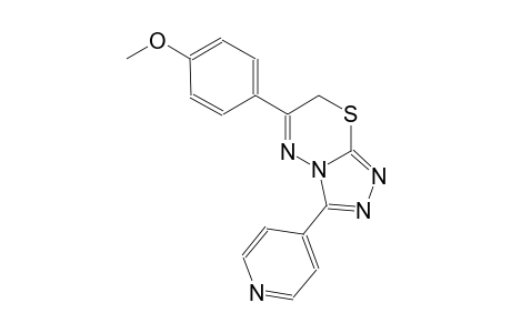 6-(4-methoxyphenyl)-3-(4-pyridinyl)-7H-[1,2,4]triazolo[3,4-b][1,3,4]thiadiazine