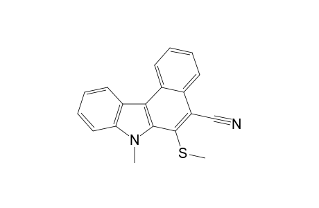 5-Cyano-7-methyl-6-(methylthio)benzo[c]carbazole
