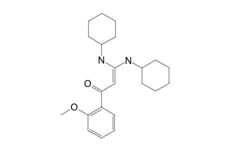 3,3-BIS-(CYCLOHEXYLAMINO)-1-(2'-METHOXYPHENYL)-PROP-2-EN-1-ONE