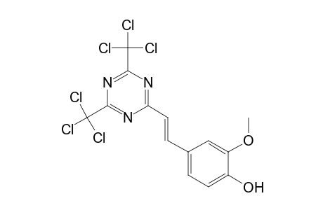 Phenol, 4-[2-[4,6-bis(trichloromethyl)-1,3,5-triazin-2-yl]ethenyl]-2-methoxy-