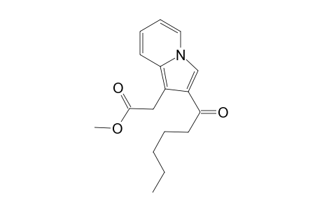 Methyl 2-(2-hexanoylindolizin-1-yl)acetate