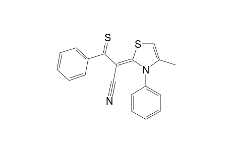 ALPHA-(4-METHYL-3-PHENYL-2(3H)-THIAZOLYLIDENE)-BETA-THIOXO-BENZENEPROPANENITRILE