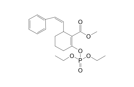 2-Diethoxyphosphoryloxy-6-[(Z)-2-phenylethenyl]-1-cyclohexenecarboxylic acid methyl ester