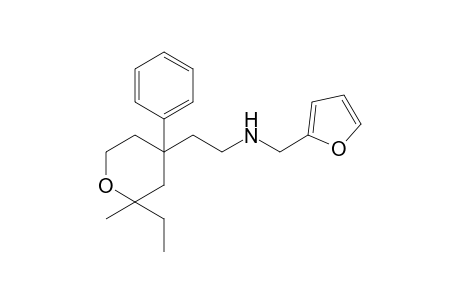 2H-Pyran-4-ethanamine, 2-ethyl-N-(2-furanylmethyl)tetrahydro-2-methyl-4-phenyl-