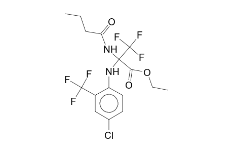 Ethyl 2-butyramido-2-[4-chloro-2-(trifluoromethyl)anilino)-3,3,3-trifluoropropionate