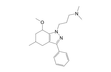 3-(7-methoxy-5-methyl-3-phenyl-4,5,6,7-tetrahydroindazol-1-yl)-N,N-dimethyl-1-propanamine