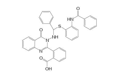 2-{[3'-(2"-<Benzoylamino>phenylthio)phenylmethyl]amino-4'-oxo-3',4'-dihydroquinazolin-2'-yl}-benzoic Acid