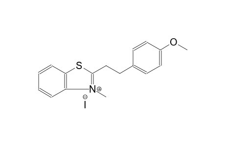 2-[2-(4-methoxyphenyl)ethyl]-3-methyl-1,3-benzothiazol-3-ium iodide
