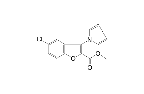 Benzofuran-2-carboxylic acid, 5-chloro-3-pyrrol-1-yl-, methyl ester