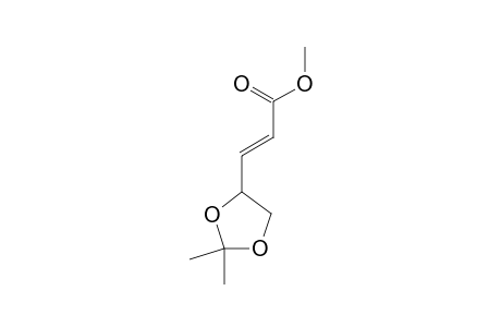 2-PROPENOIC ACID, 3-(2,2-DIMETHYL-1,3-DIOXOLAN-4-YL)-, METHYL ESTER, (S)-