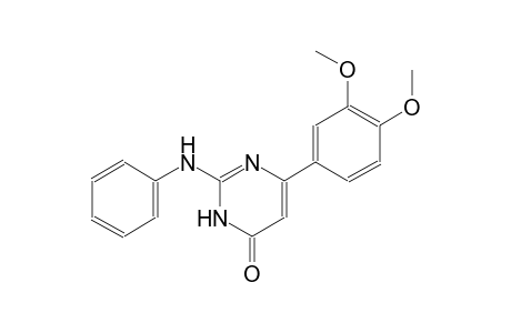 4(3H)-pyrimidinone, 6-(3,4-dimethoxyphenyl)-2-(phenylamino)-