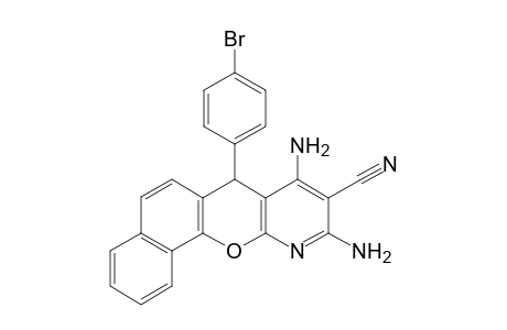 2,4-Diamino-5-(4-bromophenyl)-5H-12-oxa-1-azatetraphene-3-carbonitrile