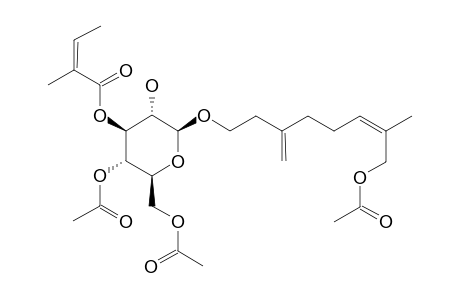 9-ACETOXY-GAMMA-GERANIOL-1-O-[4,6-DIACETYL-3-(2-ANGELOYL)]-BETA-D-GLUCOPYRANOSIDE