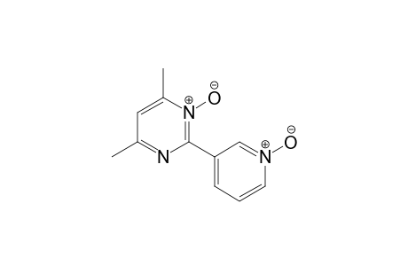 2-(1-Oxypyridin-3-yl)-4,6-dimethylpyrimidine 1-oxide