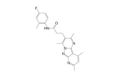 pyrido[2',3':3,4]pyrazolo[1,5-a]pyrimidine-3-propanamide, N-(4-fluoro-2-methylphenyl)-2,4,8,10-tetramethyl-