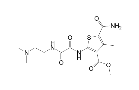 3-thiophenecarboxylic acid, 5-(aminocarbonyl)-2-[[2-[[2-(dimethylamino)ethyl]amino]-1,2-dioxoethyl]amino]-4-methyl-, methyl ester