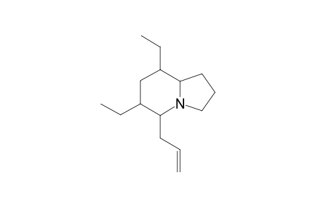 6,8-Diethyl-5-allyl-indolizidine