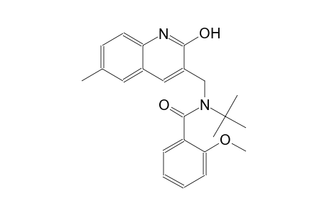 N-(tert-butyl)-N-[(2-hydroxy-6-methyl-3-quinolinyl)methyl]-2-methoxybenzamide