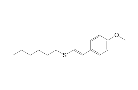 1-((E)-2-Hexylsulfanyl-vinyl)-4-methoxy-benzene