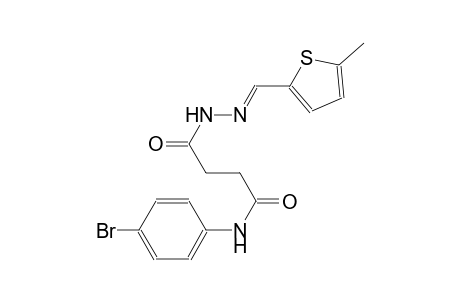 butanoic acid, 4-[(4-bromophenyl)amino]-4-oxo-, 2-[(E)-(5-methyl-2-thienyl)methylidene]hydrazide