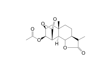 3.beta.-Acetoxy-5.alpha.H,4,6,11.beta.H-eudesmane-12,6:14,2.beta.-diolide