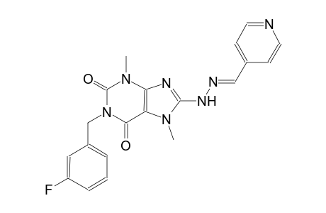 isonicotinaldehyde [1-(3-fluorobenzyl)-3,7-dimethyl-2,6-dioxo-2,3,6,7-tetrahydro-1H-purin-8-yl]hydrazone