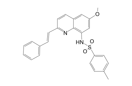 4-Methyl-N-(6-methoxy-2-[(E)-2-phenyl-1-ethenyl]-8-quinolyl)benzenesulfonamide