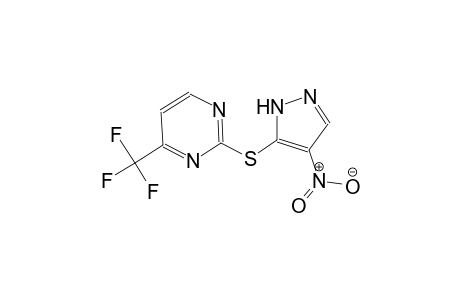 2-[(4-nitro-1H-pyrazol-5-yl)sulfanyl]-4-(trifluoromethyl)pyrimidine