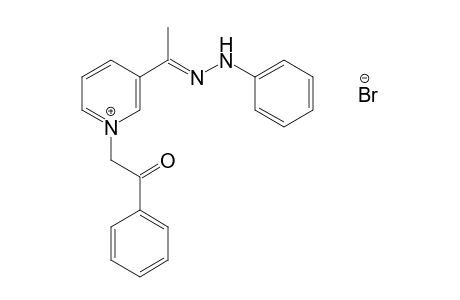 3-acetyl-1-phenacylpyridinium bromide, 3-(phenylhydrazone)