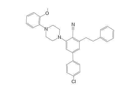4-(4-chlorophenyl)-2-[4-(2-methoxyphenyl)piperazino]-6-phenethyl-benzonitrile