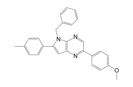 5-Benzyl-2-(4-methoxyphenyl)-6-(4-methylphenyl)-5H-pyrrolo[2,3-b]pyrazine