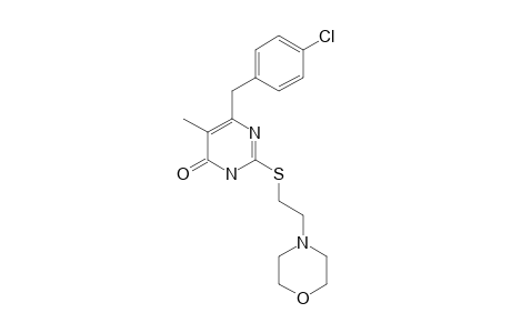 6-(4-CHLOROBENZYL)-5-METHYL-2-[2-(MORPHOLIN-4-YL)-ETHYL]-THIOPYRIMIDIN-4(3H)-ONE