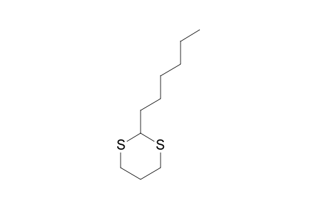 1,3-Dithiacyclohexane, 2-hexyl-