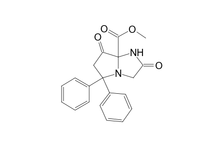 Methyl ester of tetrahydro-2,7-dioxo-5,5-diphenyl-1H-pyrrolo[1,2-a]imidazole-7a(5H)-carboxylic acid