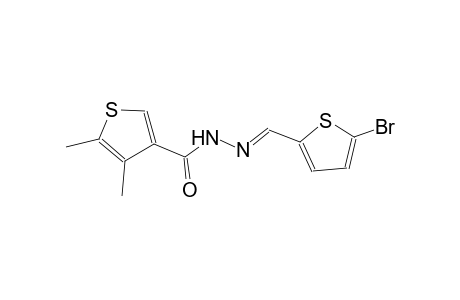 N'-[(E)-(5-bromo-2-thienyl)methylidene]-4,5-dimethyl-3-thiophenecarbohydrazide