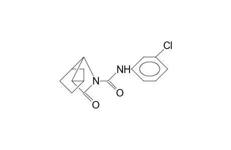 3-Meta-chlorophenyl-carbamoyl-aza-4-oxotetracyclo-[4.2.1.0]-nonane