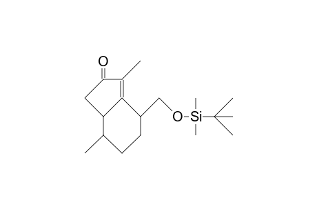 4-([T-Butyl-dimethylsilyloxy]-methyl)-1,4,5,6,7,7a-hexahydro-3,7-dimethyl-2H-inden-2-one isomer A