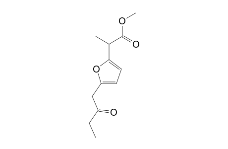 2-[5-(2-ketobutyl)-2-furyl]propionic acid methyl ester