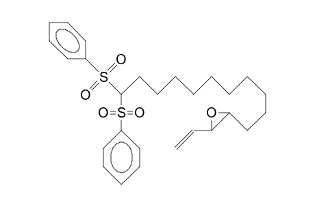 3,4-Epoxy-15,15-bis(benzenesulfonyl)-1-pentadecene
