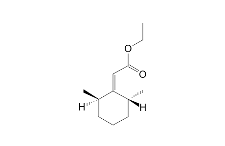 ETHYL-(2-ALPHA,6-BETA-DIMETHYL-1-CYCLOHEXYLIDENE)-ACETATE