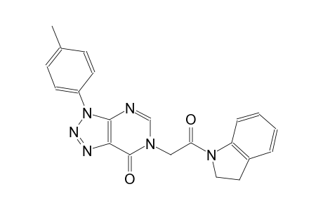 7H-[1,2,3]triazolo[4,5-d]pyrimidin-7-one, 6-[2-(2,3-dihydro-1H-indol-1-yl)-2-oxoethyl]-3,6-dihydro-3-(4-methylphenyl)-