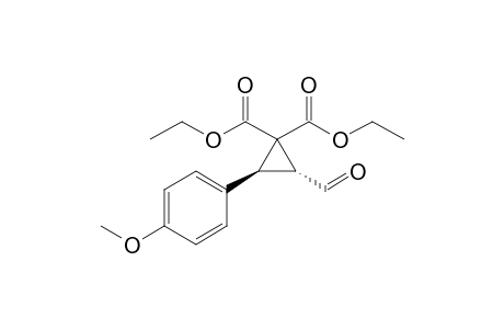 Diethyl (2R,3S)-2-Formyl-3-(4-methoxyphenyl)cyclopropane-1,1-dicarboxylate