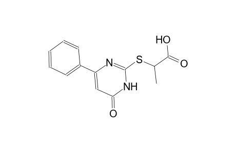 2-[(6-oxo-4-phenyl-1,6-dihydro-2-pyrimidinyl)sulfanyl]propanoic acid