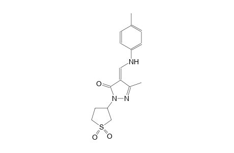 3H-pyrazol-3-one, 2,4-dihydro-5-methyl-4-[[(4-methylphenyl)amino]methylene]-2-(tetrahydro-1,1-dioxido-3-thienyl)-, (4E)-