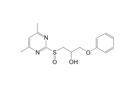 1-[(4,6-dimethyl-2-pyrimidinyl)sulfinyl]-3-phenoxy-2-propanol