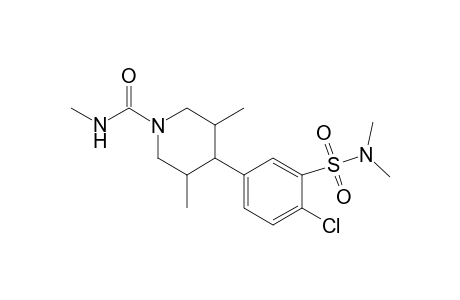 4-(4-Chloro-3-dimethylsulfamoyl-phenyl)-3,5-dimethyl-piperidine-1-carboxylic acid methylamide