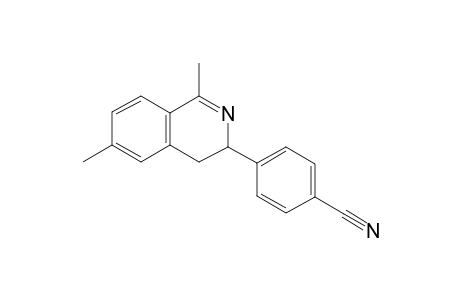 4-(1,6-Dimethyl-3,4-dihydroisoquinolin-3-yl)benzonitrile