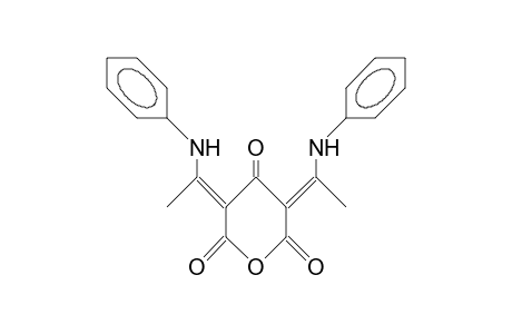 3,5-Bis(1-phenylamino-ethylidene)-tetrahydro-pyran-2,4,6-trione