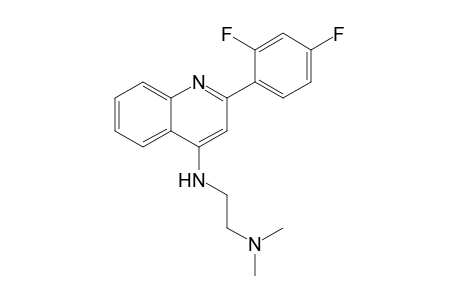 2-[[2-(2,4-difluorophenyl)-4-quinolyl]amino]ethyl-dimethyl-amine